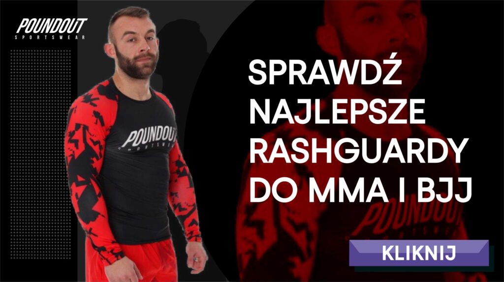 Baner z rashguardami do mma i bjj