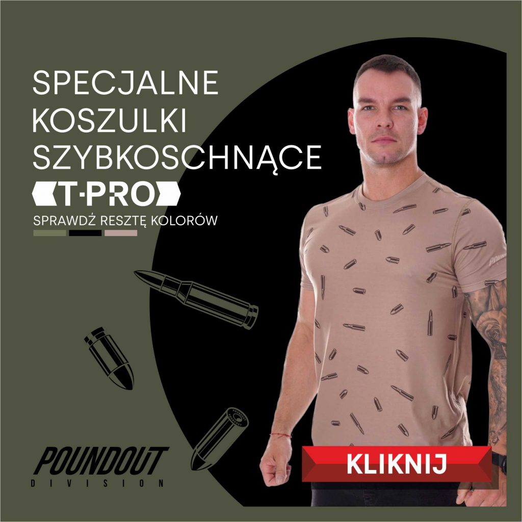 Baner z koszulką militarną w kolorze coyote