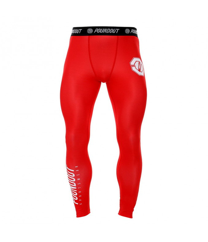 Legginsy męskie BASE red