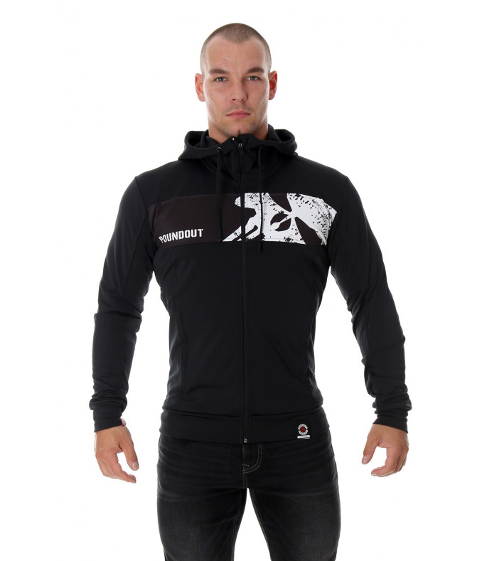 Bluza z kapturem męska czarna HATE