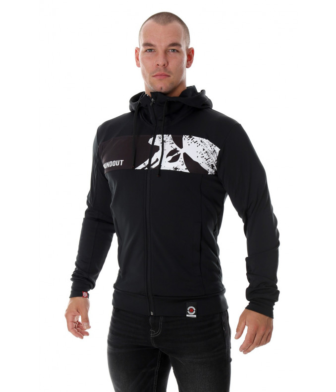 Bluza z kapturem męska czarna HATE