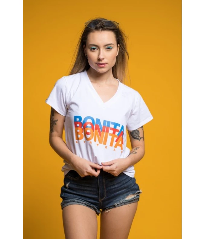 Damska koszulka BONITA oversize biała