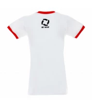 Damska koszulka retro BELLA slim fit biała