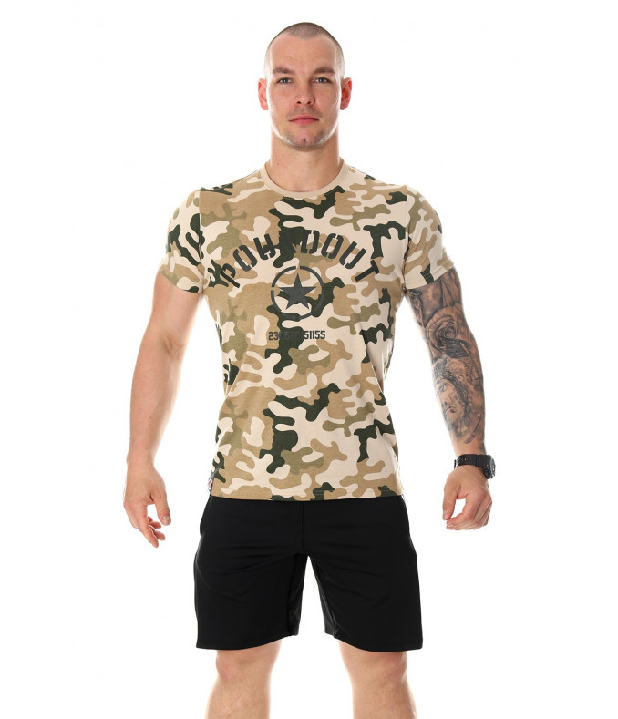 T-shirt FORCE kamuflaż piaskowy