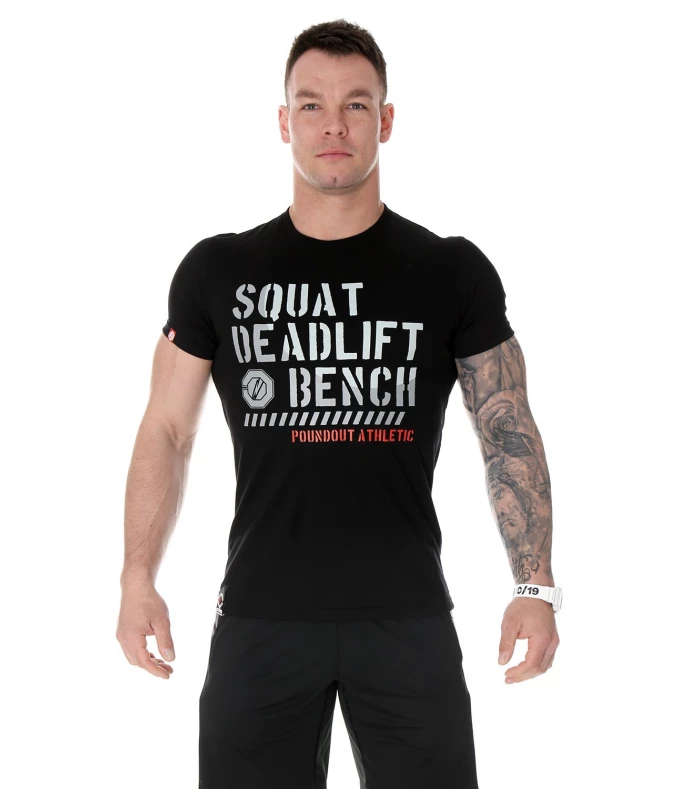 T-shirt Squat Deadlift Bench
