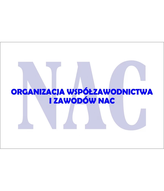Licencja dla siłowni i klubów na organizację współzawodnictwa i zawodów NAC