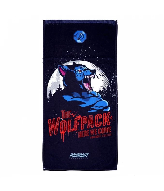 Ręcznik na siłownię frotte WOLFPACK 35 x 70 cm