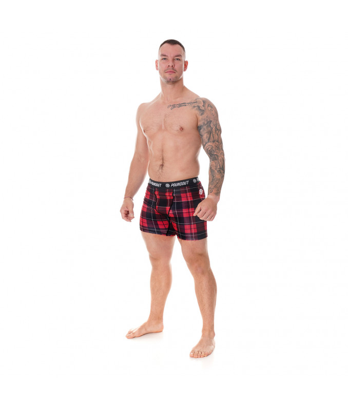 Spodenki kompresyjne LUMBERJACK w kratkę