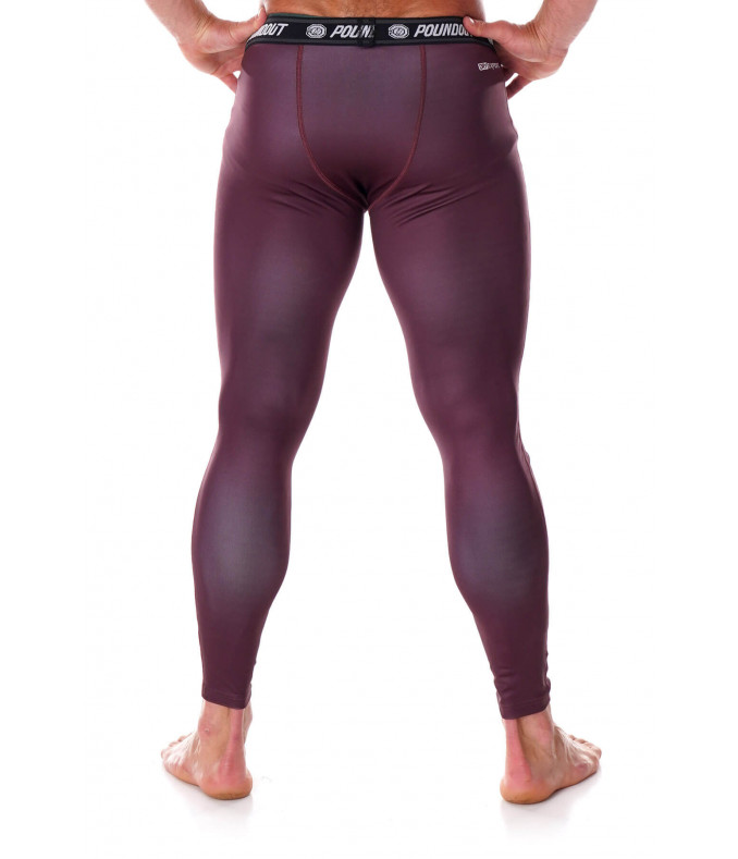 Legginsy męskie ALLEGRO bordowe