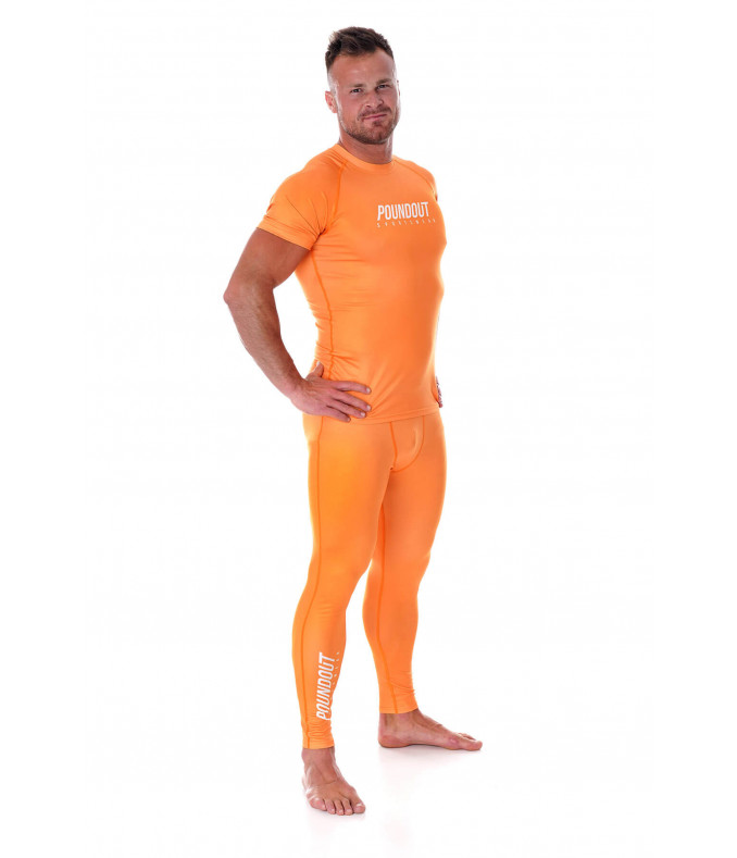Rashguard męski ALLEGRO SUB-SKIN tech. pomarańczowy