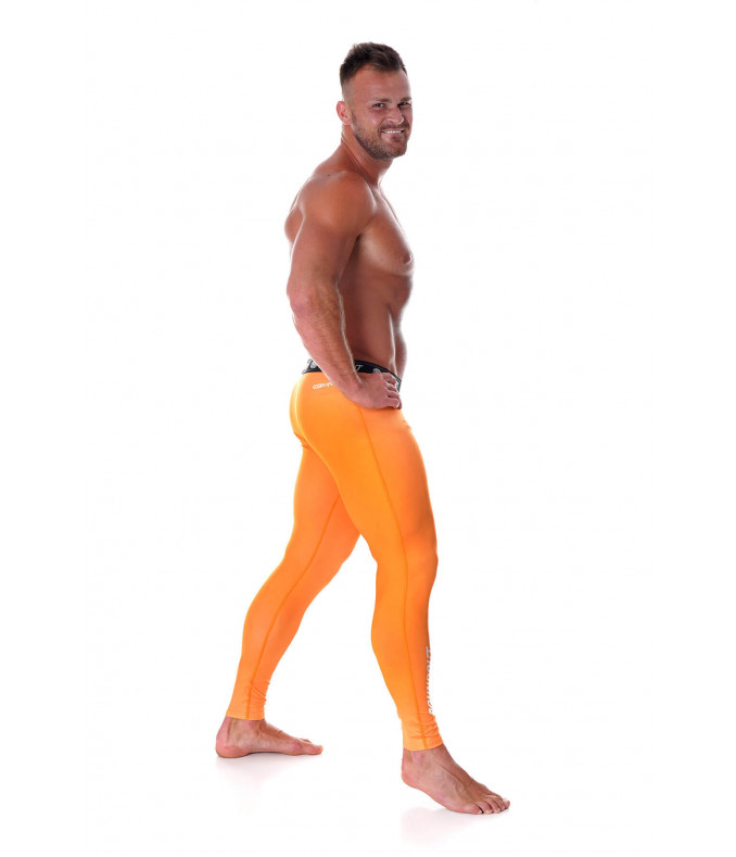 Legginsy męskie ALLEGRO pomarańczowe