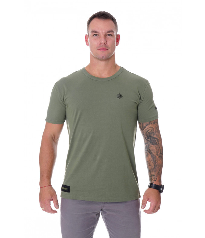 T-shirt męski BATTLE khaki