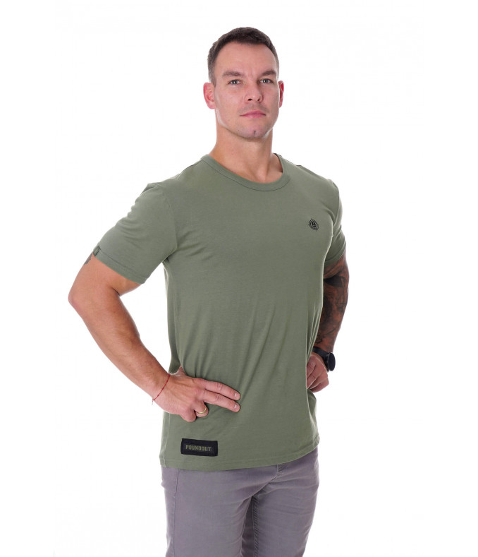 T-shirt męski BATTLE khaki