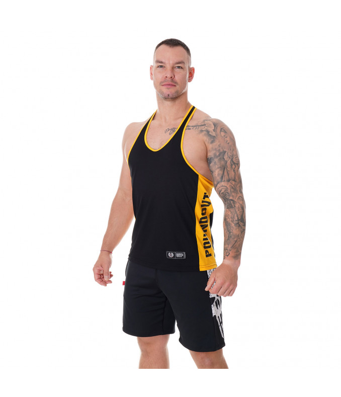 Tank top męski Side czarno żółty